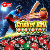 Cricket Ball Roulette Slots of Vegas live casino